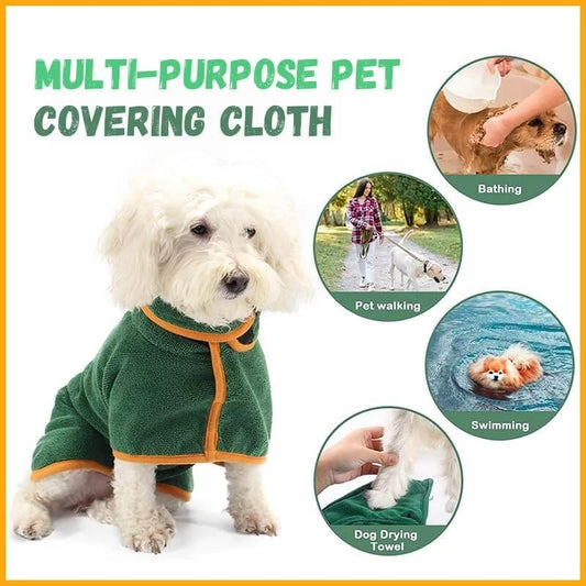 Microfiber Dog Bathrobe Towel for Fast Drying LUBHUX