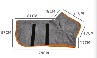 Microfiber Dog Bathrobe Towel for Fast Drying LUBHUX