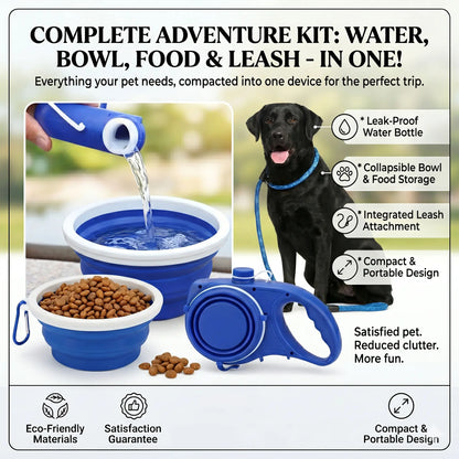 Pet Supplies With Water Bottle, Cup, Pet Rope LUBHUX