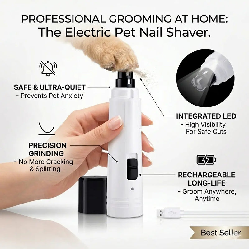 Electric Pet Nail Clipper for Cats and Dogs LUBHUX
